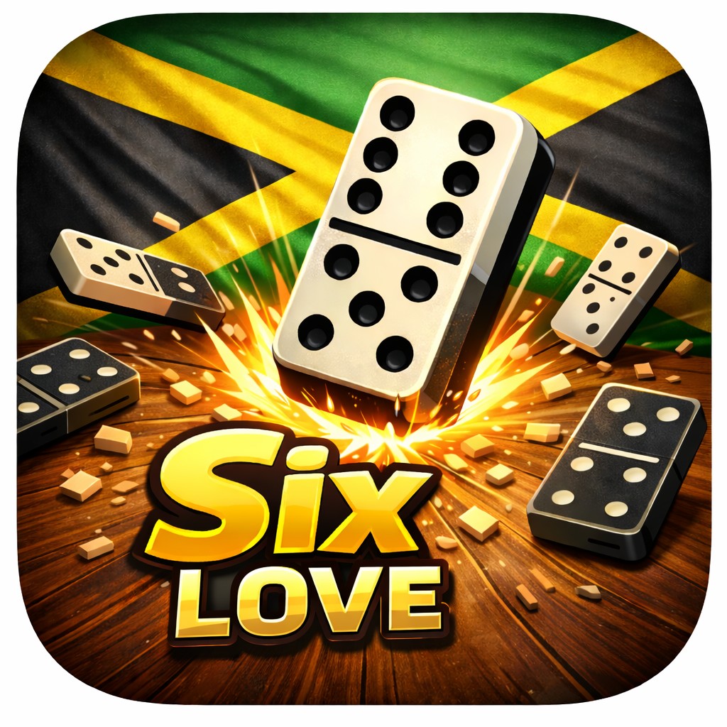 Six Love Jamaican partner dominoes app icon